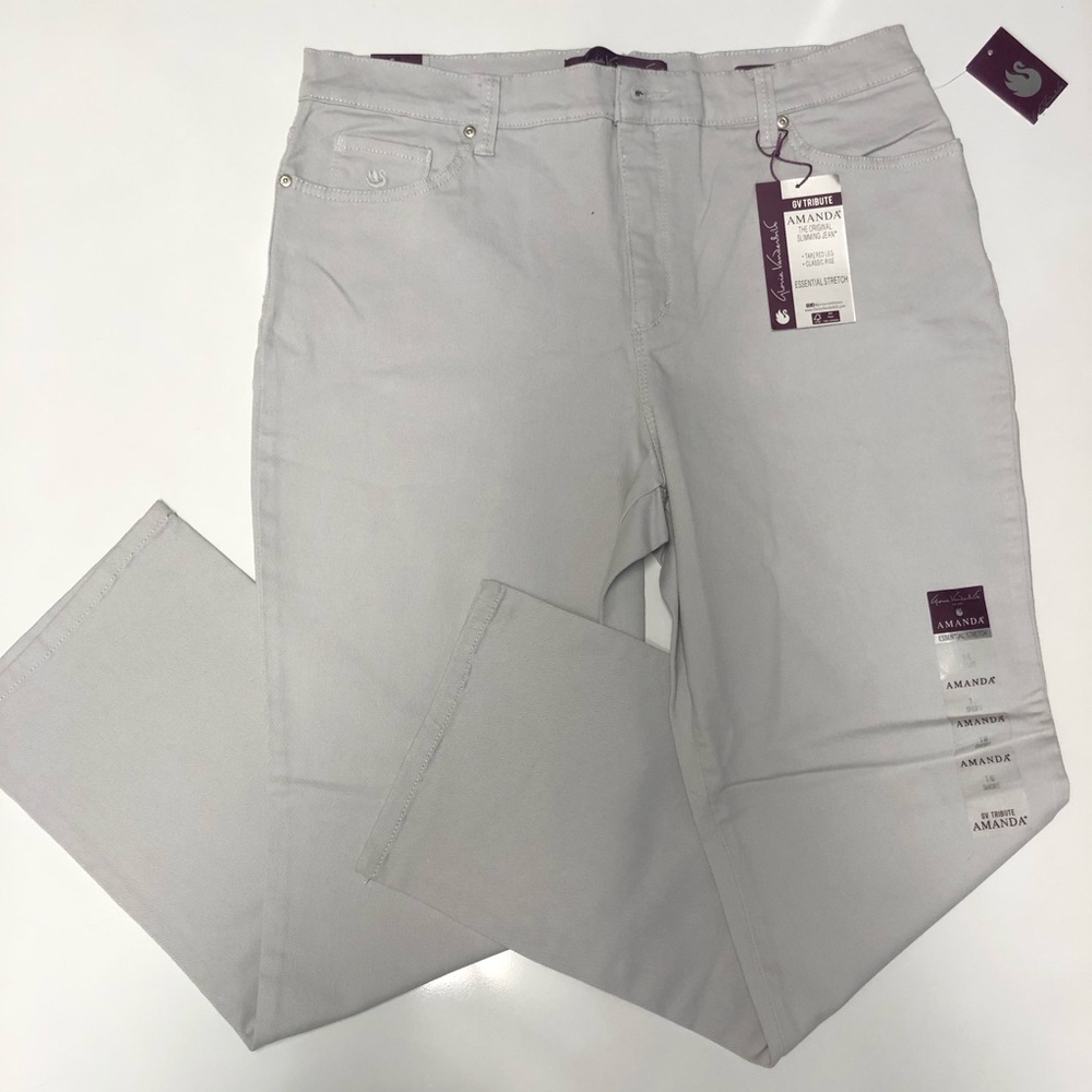 Gloria Vanderbilt Amanda classic rise jeans size 16 short